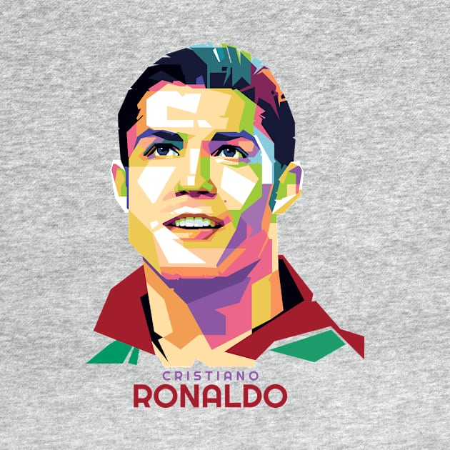 Geometric Celebrity Cristiano Ronaldo by Rebus28